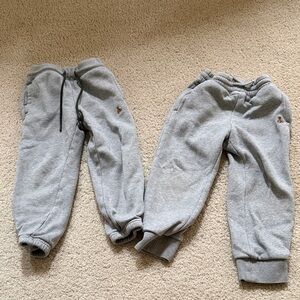 Lot of 2 GAP Kids Gray Sweatpants size 4